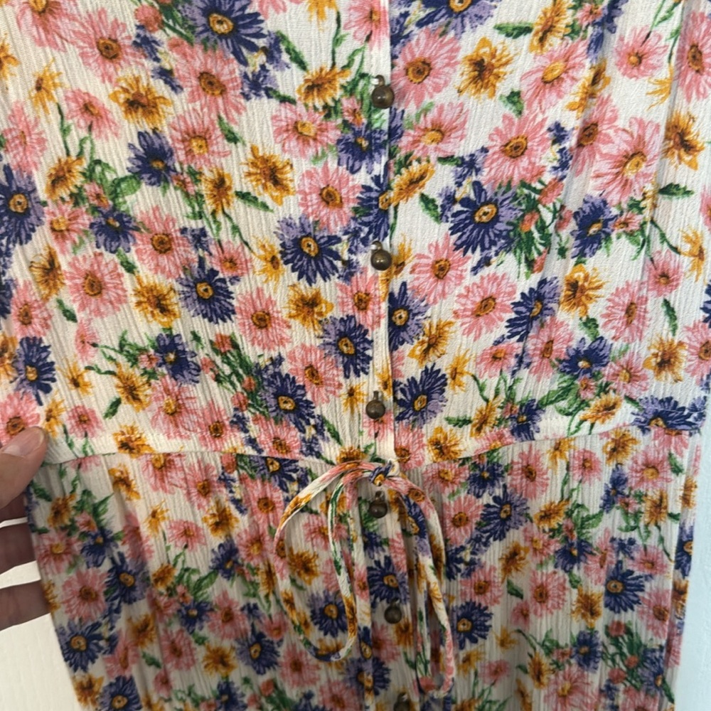 Summer Floral Sleeveless Maxi Dress - Picture 3 of 7
